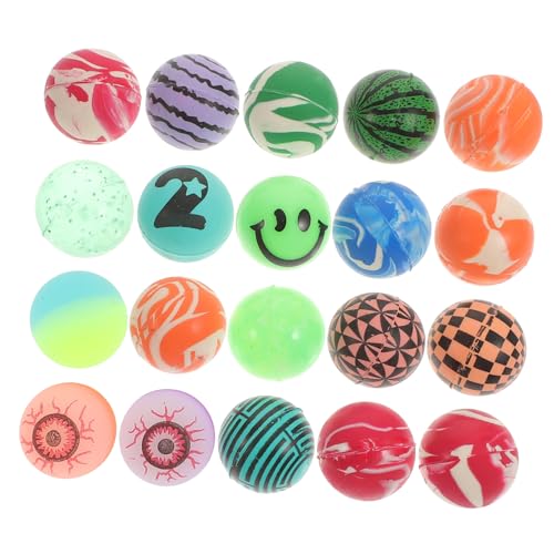 UTHCLO 20 Stück Teiliges Hüpfbälle mit Kreativem Augenmuster Bunte Elastische Spielbälle aus Weichem Umweltfreundlichem Material Sicher und Geruchlos für Freizeitspaß UTHCLO 20 Stück Teiliges Hüpfbälle mit Kreativem Augenmuster Bunte Elastische Spielbälle aus Weichem Umweltfreundlichem Material Sicher und Geruchlos für Freizeitspaß von UTHCLO
