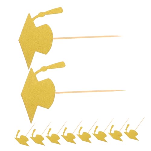 UTHCLO 24 Stück Teiliges Abschluss Tortendeko Cupcake Topper mit Goldfarbenem Cap Einfache Cake Picks für Schulabschluss Party und Feierdekoration Vielseitig Einsetzbar für UTHCLO 24 Stück Teiliges Abschluss Tortendeko Cupcake Topper mit Goldfarbenem Cap Einfache Cake Picks für Schulabschluss Party und Feierdekoration Vielseitig Einsetzbar für von UTHCLO
