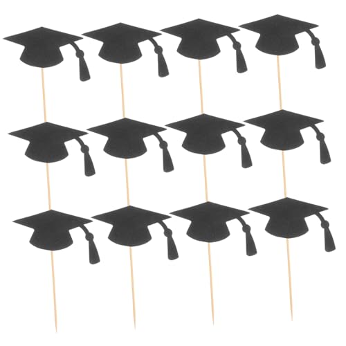 UTHCLO 24 Stück Teiliges Graduation Cake Toppers Schwarz Bachelor Hüte Tortendeko für Abschlussfeiern Schulveranstaltungen Kuchen Dekoration Einfach Einzusetzen Langlebig UTHCLO 24 Stück Teiliges Graduation Cake Toppers Schwarz Bachelor Hüte Tortendeko für Abschlussfeiern Schulveranstaltungen Kuchen Dekoration Einfach Einzusetzen Langlebig von UTHCLO