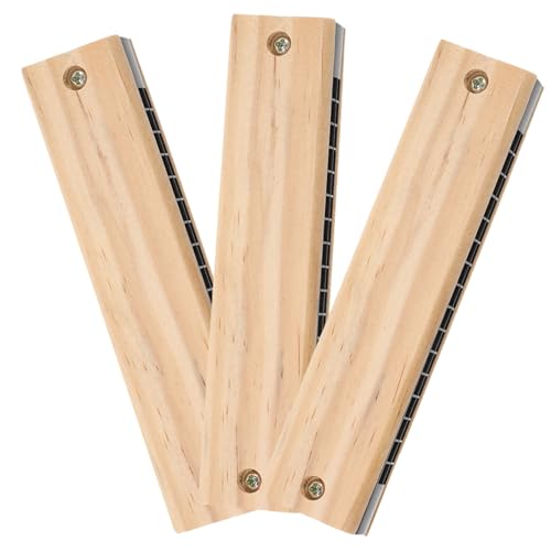 UTHCLO 3 Stück Teiliges Kinderharmonika aus Holz Portables Musikalisches Lernspielzeug mit Löchern Langlebig Guter Klang für Vorschule und Grundschule Geeignet für Einzel und UTHCLO 3 Stück Teiliges Kinderharmonika aus Holz Portables Musikalisches Lernspielzeug mit Löchern Langlebig Guter Klang für Vorschule und Grundschule Geeignet für Einzel und von UTHCLO