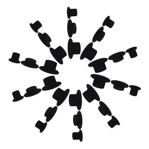 UTHCLO 30 Stück Hüte für Puppen Teiliges aus Schwarzen Filz Mini für Bastelprojekte Schneemann Dekoration Einzigartiger DIY Bastelbedarf für Partys und Veranstaltungen UTHCLO 30 Stück Hüte für Puppen Teiliges aus Schwarzen Filz Mini für Bastelprojekte Schneemann Dekoration Einzigartiger DIY Bastelbedarf für Partys und Veranstaltungen von UTHCLO