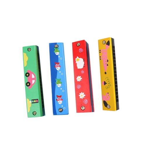 UTHCLO 4 Stück Teiliges Holzmundharmonika mit Löchern Zweireihiges Pädagogisches Musikinstrument für Buntes Design Fördert Feinmotorik und Hörfähigkeit Geeignet als Kinderspielzeug Ab UTHCLO 4 Stück Teiliges Holzmundharmonika mit Löchern Zweireihiges Pädagogisches Musikinstrument für Buntes Design Fördert Feinmotorik und Hörfähigkeit Geeignet als Kinderspielzeug Ab von UTHCLO