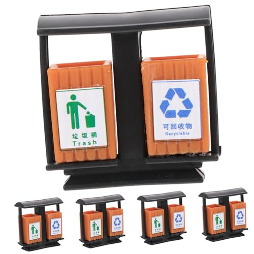 UTHCLO 5 Stück Maßstab Realistisch Gestaltete Mülltonnen Mikro Landschaft Dekor für Puppenhaus Sandtisch Ornament DIY Zubehör UTHCLO 5 Stück Maßstab Realistisch Gestaltete Mülltonnen Mikro Landschaft Dekor für Puppenhaus Sandtisch Ornament DIY Zubehör von UTHCLO