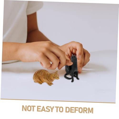 UTHCLO 5 Stück Realistische Katzenfiguren Niedliche Katzenmodelle aus Kindersicherem Material Fördernd Feinmotorik und Kreativität Pädagogisch Wertvolles Katzenspielzeug für von UTHCLO