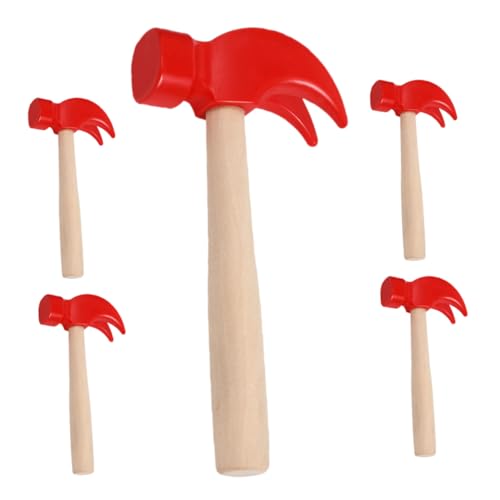 UTHCLO 5 Stück Simulierter Kleiner Holzhammer Werkzeug Hämmer Für Kinderhämmer Kinderhammer Simulationshämmer Gefälschter Hammer Rot Hölzern UTHCLO 5 Stück Simulierter Kleiner Holzhammer Werkzeug Hämmer Für Kinderhämmer Kinderhammer Simulationshämmer Gefälschter Hammer Rot Hölzern von UTHCLO