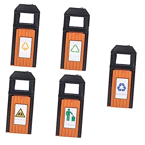 UTHCLO 5 Stück Teiliges Miniatur Mülltonnen aus Robustem Abs Detailreiche DIY Sandtisch Deko Kleine Abfalleimer Modell für Puppenhaus Mini Haus und Bastelprojekte UTHCLO 5 Stück Teiliges Miniatur Mülltonnen aus Robustem Abs Detailreiche DIY Sandtisch Deko Kleine Abfalleimer Modell für Puppenhaus Mini Haus und Bastelprojekte von UTHCLO