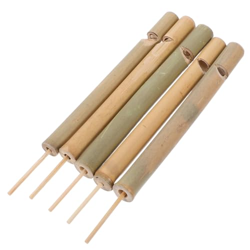 UTHCLO 5 Stück Teiliges Vogelpfeifen Traditionelle Trillerpfeifen mit Realistischem Leichtes Tragbares Naturinstrument für Outdoor Park Wald und Bauernhof von UTHCLO