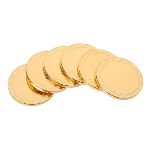 UTHCLO 6 Stück Gravierbare Metallmünzen mit Eleganter Randverzierung Stärke Blanko Challenge Coins für Diy Kunstprojekte Personalisierte Sammlermünzen Geschenkidee für Reisen und von UTHCLO