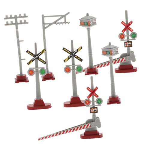 UTHCLO 8 Stück Teiliges Signalset mit Realistischen Ampeln und Signalmasten für Sandtisch DIY Vielfältige Verkehrsschilder zur Gestaltung von Modelleisenbahn und Spielumgebungen UTHCLO 8 Stück Teiliges Signalset mit Realistischen Ampeln und Signalmasten für Sandtisch DIY Vielfältige Verkehrsschilder zur Gestaltung von Modelleisenbahn und Spielumgebungen von UTHCLO