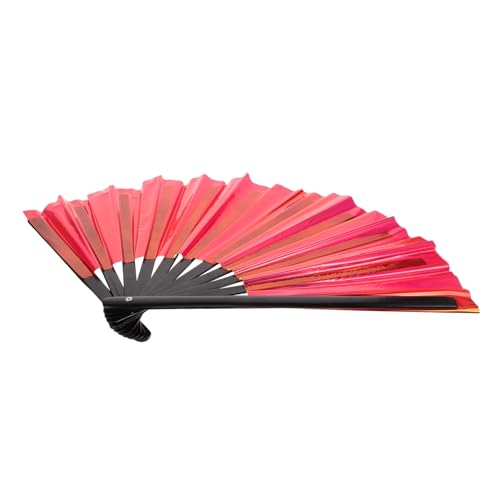 UTHCLO Faltbarer Handfächer Chinesischer Stil Leichter Tragbarer Bunter PVC Fächer Handgehalten als Tanz und Performance Accessoire Party und Hochzeitsdekoration Einzigartiges Design von UTHCLO