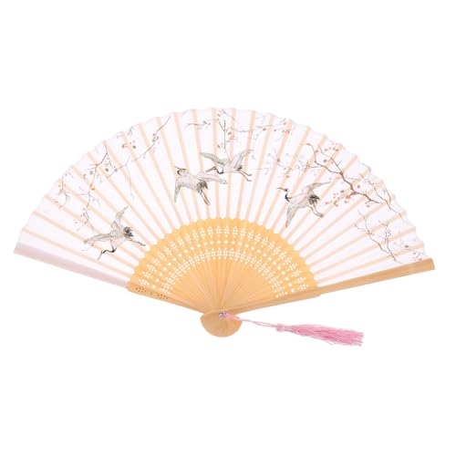 UTHCLO Faltbarer Handfächer Vintage Chinesischer Stil Eleganter Hochzeit Fächer Tragbar Kompakt Für Tanz Party von UTHCLO