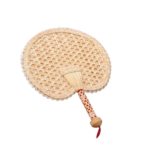 UTHCLO Handgefertigter Gestrickter Runder Cattail Handventilator Tragbarer Sommerfächer mit Natürlichem Bambusduft Leicht und Elegant für Strand Party und Alltag UTHCLO Handgefertigter Gestrickter Runder Cattail Handventilator Tragbarer Sommerfächer mit Natürlichem Bambusduft Leicht und Elegant für Strand Party und Alltag von UTHCLO