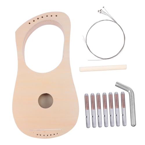UTHCLO Handgefertigtes Lyra Harfe DIY Bausatz aus Holz Bastelset für Musikspielzeug Kreatives Instrument für Erwachsene Fördert Manuelle Fähigkeiten und Musikverständnis von UTHCLO