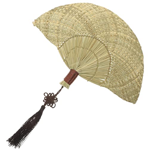UTHCLO Handgeflochtener Strohfächer Leichter Sommer Handfächer Handgefertigt Vintage Fächer für Strand Party Foto Requisite Dekoration Kühlend und Tragbar UTHCLO Handgeflochtener Strohfächer Leichter Sommer Handfächer Handgefertigt Vintage Fächer für Strand Party Foto Requisite Dekoration Kühlend und Tragbar von UTHCLO
