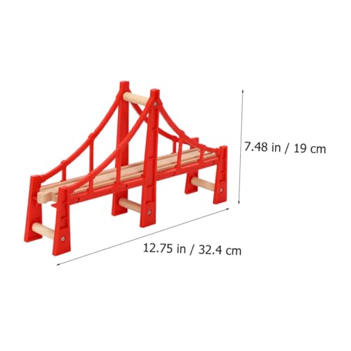UTHCLO Holz Eisenbahn Brücke Robuste Erhöhte Holzbrücke Kompatibel mit Holzeisenbahn Sets Einfach zu Montierende Schienen Zubehör Fördert Fantasievolles Bauen UTHCLO Holz Eisenbahn Brücke Robuste Erhöhte Holzbrücke Kompatibel mit Holzeisenbahn Sets Einfach zu Montierende Schienen Zubehör Fördert Fantasievolles Bauen von UTHCLO