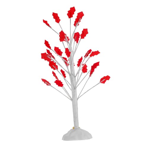 UTHCLO Mini-Baummodell Miniaturbäume Baumfiguren gefälschte Bäume Baum-Kuchen-Topper Spielzeugbaum Miniaturpflanzen Kleine Bäume Eisen rot von UTHCLO
