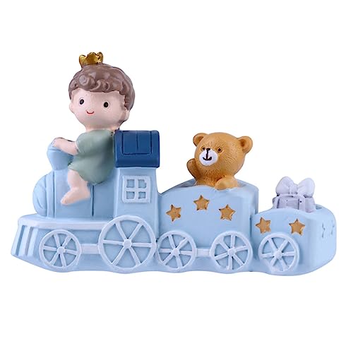 UTHCLO Niedliche Zug Deko für Kuchen aus Hochwertigem Material Liebevolles Cartoon Design Dekoratives Ornament für Geburtstagstorten und Dessert für Kinderzimmer und Tischdekoration von UTHCLO
