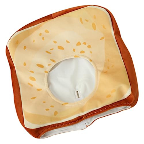 UTHCLO Plüsch Toast Brotmütze Party Kopfbedeckung Gepolstert Kreative Foto Requisite Halloween Kostüm Zubehör für Junge Mädchen Damen von UTHCLO