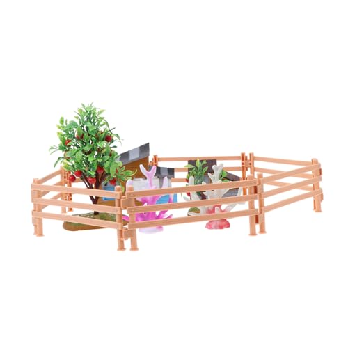 UTHCLO Simulation Farm Model mit Miniatur Bauernhaus Obstbäumen und Teiligem Zaun DIY Landschaftsspielzeug für Konzentration und Fantasie Geburtstagsgeschenk UTHCLO Simulation Farm Model mit Miniatur Bauernhaus Obstbäumen und Teiligem Zaun DIY Landschaftsspielzeug für Konzentration und Fantasie Geburtstagsgeschenk von UTHCLO
