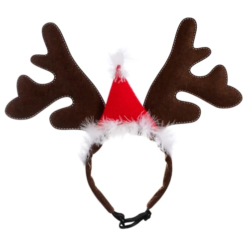 UTHCLO Weihnachts Rentier Stirnband für Hunde und Katzen Kreatives Langlebiges Geweih Haarreif mit Weichem Hautfreundlichem Rutschfestes Party Kopfschmuck Accessoire in Rot Braun UTHCLO Weihnachts Rentier Stirnband für Hunde und Katzen Kreatives Langlebiges Geweih Haarreif mit Weichem Hautfreundlichem Rutschfestes Party Kopfschmuck Accessoire in Rot Braun von UTHCLO