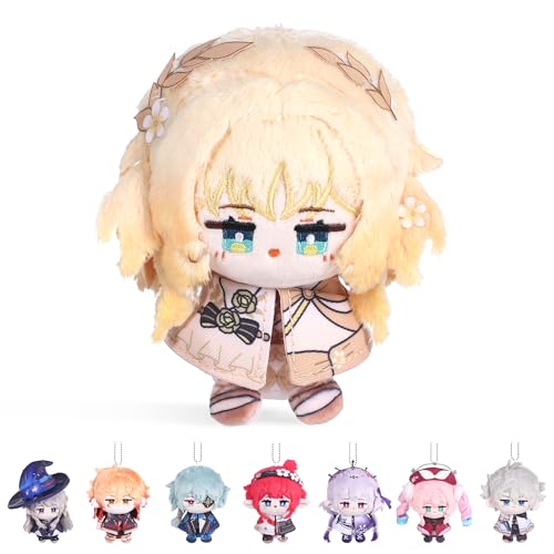 UTIEHD Honkai Star Rail Plüsch-Schlüsselanhänger, süße 10cm Sammelpuppen - Kompakte Größe für Taschen und Schlüssel für Fans (Aglaea) von UTIEHD