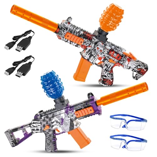 UTIJFOY Gel Ball Blaster Spielzeug(2 Pack), lustige Gel Splatter Spielzeug für Geburtstag, Outdoor-Team-Spiele, Neujahr, tägliche Belohnung, Halloween. von UTIJFOY