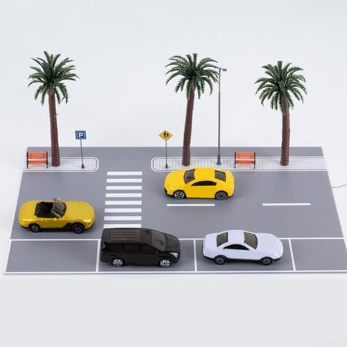 Engagierendes Parkplatz-Modell mit LED-Unterstützung für Miniaturen im Maßstab 1:64 (warmweißes Licht) von UTTASU