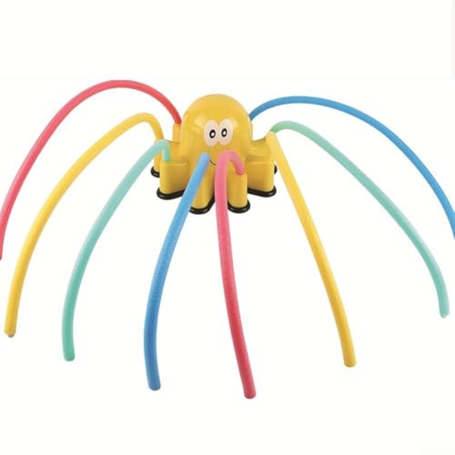 Fesselnder Wasserspray Oktopus Geeignet für alle Altersgruppen, Aufregendes Wasserspiel, Entzückendes Design (Gelb) von UTTASU