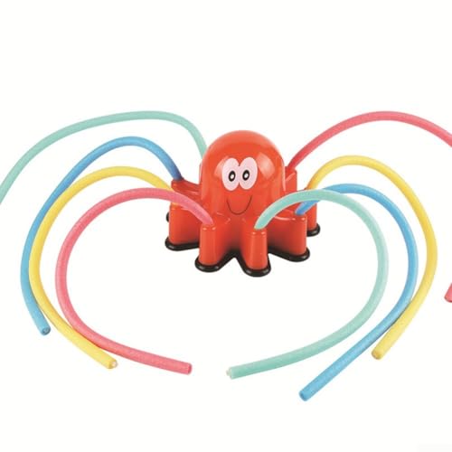 Fesselnder Wasserspray Oktopus Geeignet für alle Altersgruppen, Aufregendes Wasserspiel, Entzückendes Design (Rot) von UTTASU