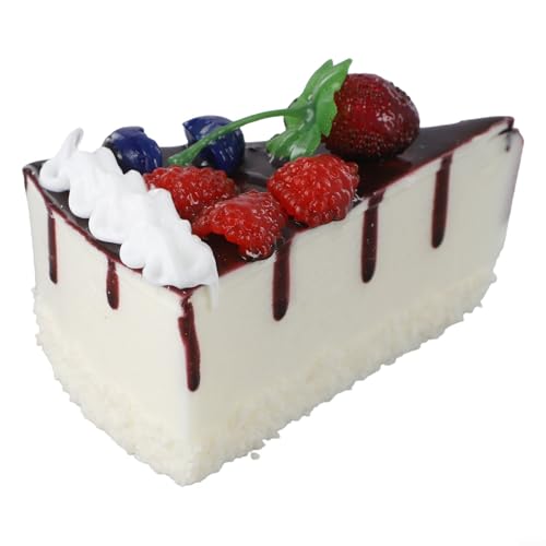 Künstlicher Kuchen für Bäckerei-Display, bezaubernde künstliche Scheibe für Zuhause, Party und Veranstaltung Dekoration (E) von UTTASU