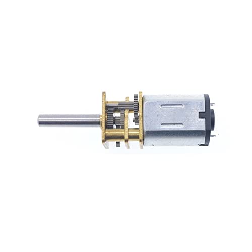 1 Stück GA12-N20 Gleichstrom-Getriebemotor – Langsam rotierender Motor, Glockenspiel, Elektrowerkzeug mit 3-V-Batterie – Geschwindigkeit 15–600 U/min von UTTDP