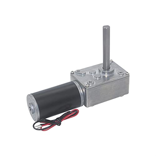 UTTDP 1 Stück A58SW31ZY Schneckengetriebemotor mit hohem Drehmoment – 12 V/24 V, einstellbare Drehzahl for Vorhänge und Automatisierung(7 RPM Dc 12v) von UTTDP
