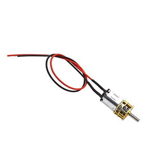 UTTDP 1-teiliger Gleichstrom-Getriebemotor – 6 V Mini-Bürstenmotor for Robotik und Heimwerkerprojekte, Geschwindigkeit 15–500 U/min(100rpm 6v) von UTTDP