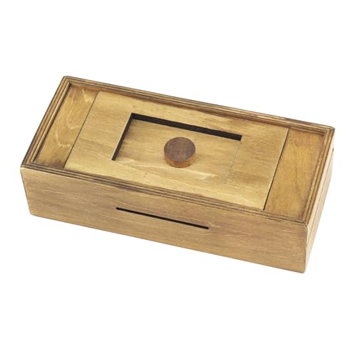 Magische hölzerne Puzzlebox mit versteckten Fächern, schwierige intelligente Gehirn-Teaser-Box für Erwachsene, für Geldhalter, Geheimgeschenk, Überraschung Magische hölzerne Puzzlebox mit versteckten Fächern, schwierige intelligente Gehirn-Teaser-Box für Erwachsene, für Geldhalter, Geheimgeschenk, Überraschung von UTwaySteelPro