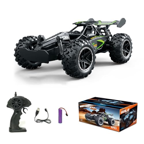 UUE Ferngesteuertes Auto, 1:18 RC Auto, 2.4 GHz Rennauto Ferngesteuert, 2WD Monster Truck, Remote Control Car, RC Spielfahrzeuge, Elektrofahrzeug mit 3.7 V Batterie für Erwachsene und Kinder von UUE