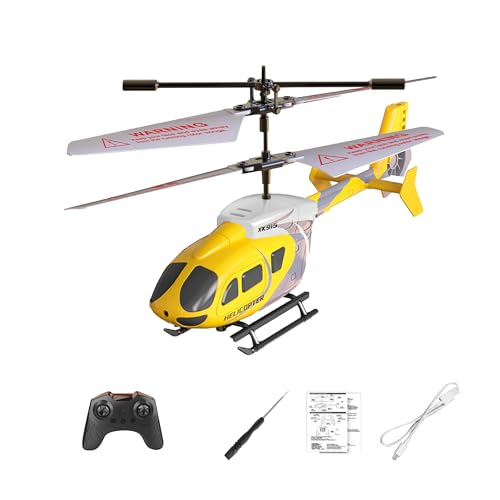 UUE Hubschrauber Ferngesteuert, RC-Hubschrauber, 2.4G Helikopter Ferngesteuert mit LED-Licht, 2.5-Kanal Hubschrauber Spielzeug Kinder, Mini Helikopter Positioniert Höhe Flugzeug Geschenk Kinder Jungen von UUE