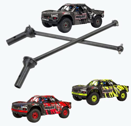 Für 1/7 ARRMA Mojave 6S BLX Vorderantriebswelle Upgrades Teil, #45 gehärteter Stahl vorne CVD Universalgelenke/Radachse & Dogbone für 1/7 ARRMA Mojave 6S V2 4WD Desert Short Truck 2 Stück/Set (schwarz von UURCSKY