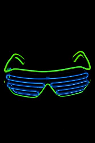 UV Floor 3700817021294 Leuchtende Brille, Blau & Grün, one size von UV Floor