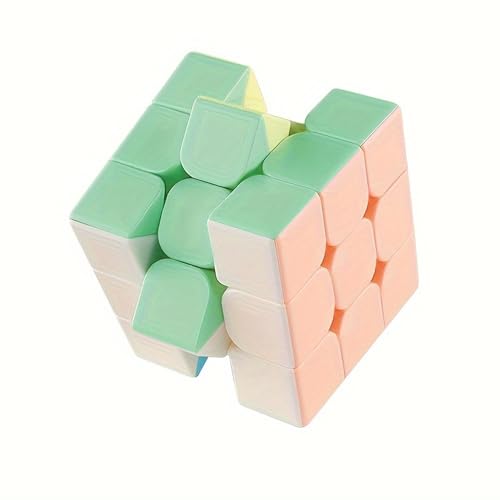 Zauberwürfel, Speed Cube 3 x 3 Magic Cube 3D Magischer Würfel Spielzeug für Konzentrations und Kombinationsübungen, Dreht Sich Schneller und Präziser, Super Robust mit Lebendigen Farben (Macaron) von UV STYLISH