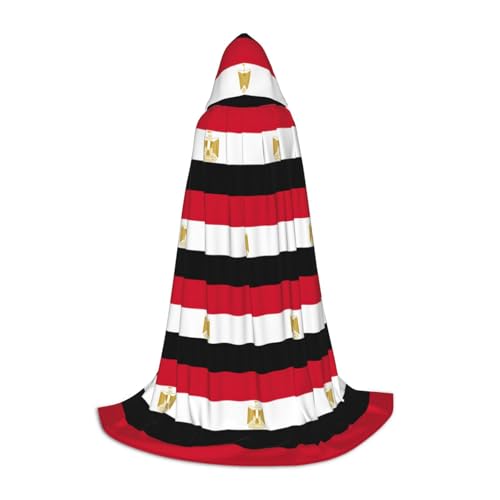 UVBDF Ägyptische Flagge, Halloween-Kostüm, Kapuzenumhang, Cosplay, Umhang mit Umhang, Accessoire, Karnevals-Must-Have UVBDF Ägyptische Flagge, Halloween-Kostüm, Kapuzenumhang, Cosplay, Umhang mit Umhang, Accessoire, Karnevals-Must-Have von UVBDF