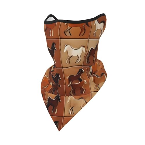 UVBDF Brauner Schal mit Pferdegesicht, atmungsaktiv, für Laufen, Camping, Klettern UVBDF Brauner Schal mit Pferdegesicht, atmungsaktiv, für Laufen, Camping, Klettern von UVBDF
