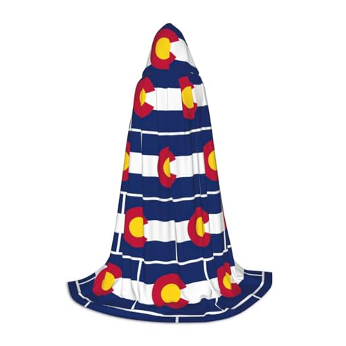 UVBDF Colorado Staatsflagge, Halloween-Kostüm, Kapuzenumhang, Cosplay, Umhang mit Umhang, Zubehör, Karnevals-Must-Have UVBDF Colorado Staatsflagge, Halloween-Kostüm, Kapuzenumhang, Cosplay, Umhang mit Umhang, Zubehör, Karnevals-Must-Have von UVBDF