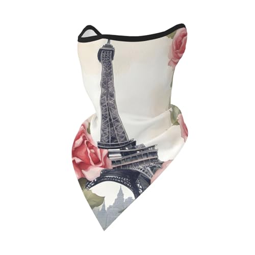 UVBDF Eiffelturm Rose Blume Gesichtsbedeckung Schal Atmungsaktiv für Laufen Camping Klettern UVBDF Eiffelturm Rose Blume Gesichtsbedeckung Schal Atmungsaktiv für Laufen Camping Klettern von UVBDF