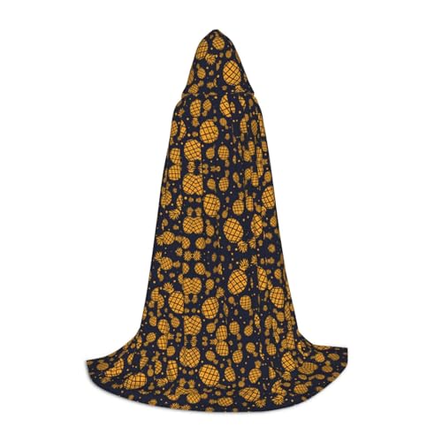 UVBDF Goldene Ananas-Halloween-Kostüm, Kapuzenumhang, Cosplay, Umhang mit Umhang, Accessoire, Karnevals-Must-Have von UVBDF
