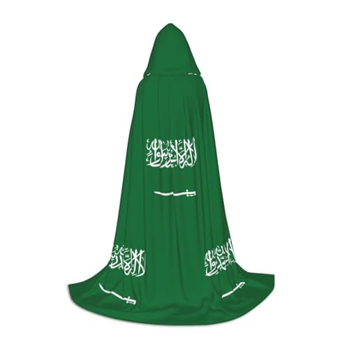 UVBDF Halloween-Kostüm, Motiv: Flagge von Saudi-Arabien, mit Kapuze, Cosplay, Umhang, Umhang, Accessoire, Karnevals-Must-Have UVBDF Halloween-Kostüm, Motiv: Flagge von Saudi-Arabien, mit Kapuze, Cosplay, Umhang, Umhang, Accessoire, Karnevals-Must-Have von UVBDF