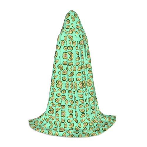 UVBDF Halloween-Kostüm, Motiv: frische tropische Früchte, Avocado, Kapuzenumhang, Cosplay, Umhang mit Umhang, Zubehör, Karnevals-Must-Have UVBDF Halloween-Kostüm, Motiv: frische tropische Früchte, Avocado, Kapuzenumhang, Cosplay, Umhang mit Umhang, Zubehör, Karnevals-Must-Have von UVBDF