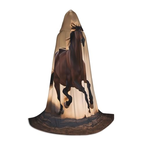 UVBDF Halloween-Kostüm mit Kapuze und Laufpferden, Cosplay, Umhang mit Capehood, Zubehör, Karnevals-Must-Have UVBDF Halloween-Kostüm mit Kapuze und Laufpferden, Cosplay, Umhang mit Capehood, Zubehör, Karnevals-Must-Have von UVBDF