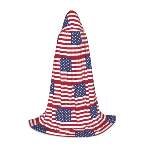 UVBDF Halloween-Kostüm mit amerikanischer Flagge, Cosplay, Umhang, Umhang, Accessoire, Karnevals-Must-Have UVBDF Halloween-Kostüm mit amerikanischer Flagge, Cosplay, Umhang, Umhang, Accessoire, Karnevals-Must-Have von UVBDF