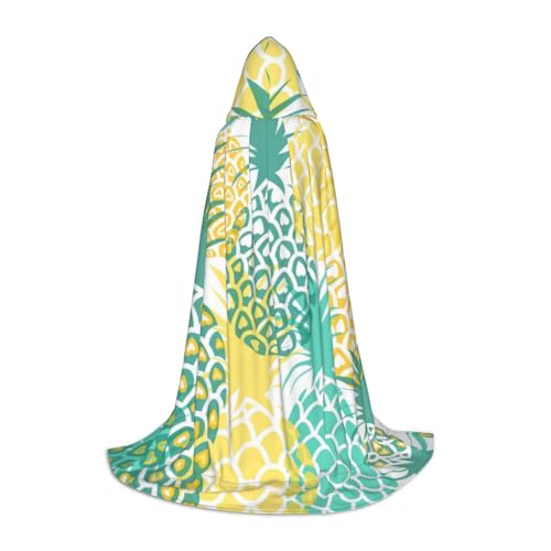 UVBDF Halloween-Kostüm mit tropischer Ananas-Motiv, Umhang mit Kapuze, Cosplay, Umhang mit Umhang, Zubehör, Karneval UVBDF Halloween-Kostüm mit tropischer Ananas-Motiv, Umhang mit Kapuze, Cosplay, Umhang mit Umhang, Zubehör, Karneval von UVBDF
