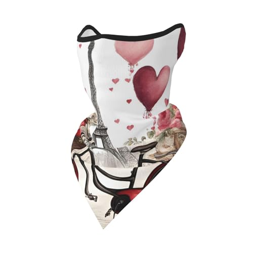 UVBDF Love Paris Turm Kaffee Wein Parfüm Fahrrad Herz Gesichtsbedeckung Schal Atmungsaktiv für Laufen Camping Klettern UVBDF Love Paris Turm Kaffee Wein Parfüm Fahrrad Herz Gesichtsbedeckung Schal Atmungsaktiv für Laufen Camping Klettern von UVBDF